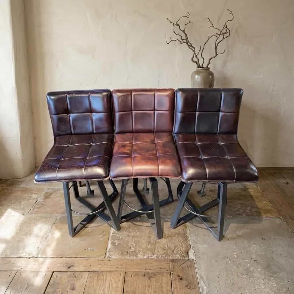 Industrie Barhocker 3er Set