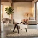 Lounge-Sessel Cooper weiß Chenille - Richmond Interiors