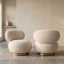 Lounge-Sessel Jace lovely cream drehbar - Richmond Interiors
