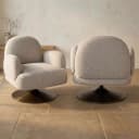 Loungesessel Kagney Biscotti drehbar - Richmond Interiors