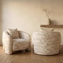 Lounge-Sessel Tuscany beige graffic - Richmond Interiors