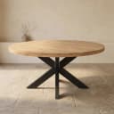 Runder Esstisch Dakota Natur-Mangoholz 150 cm - Starfurn