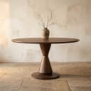 Runder Esstisch Lima, braunes Mangoholz, 130 cm - Starfurn