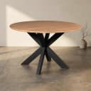 Runder Esstisch Madison Natur-Mangoholz 110 cm - Starfurn