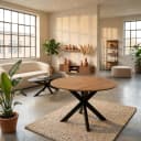 Runder Esstisch Madison Natur-Mangoholz 110 cm - Starfurn