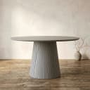 Runder Esstisch Solana Taupe Mangoholz 150 cm - Starfurn
