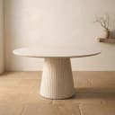 Runder Esstisch Solana Sand Mangoholz 150 cm - Starfurn