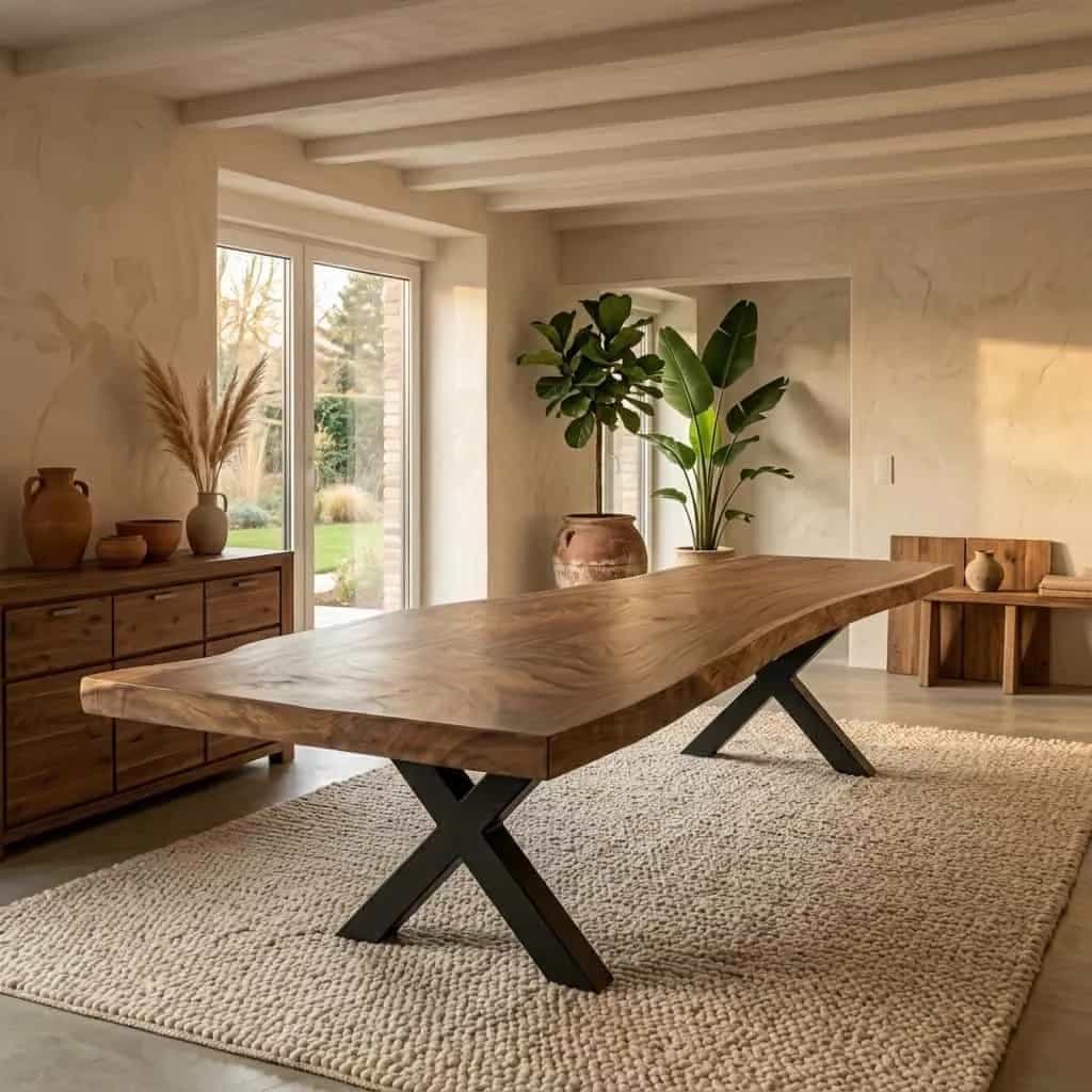 Suar Baumstammplatten: Massivholz