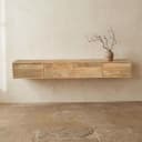 Hängender TV-Schrank Vision Naturel Mangoholz 240 cm - Starfurn