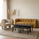 Amalfi Couchtisch- und Beistelltisch-Set Basalt ab 50 cm - Tower Living