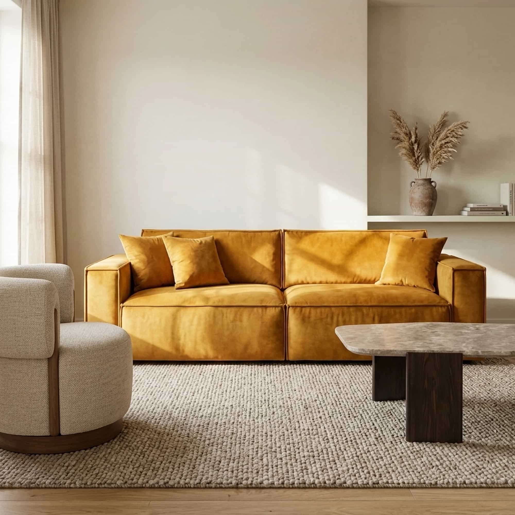 Sofa La Maison | Ockergelb