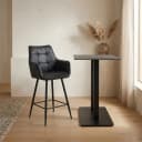Barhocker Lucille Arm Yuma 16 Schwarz - Benoa