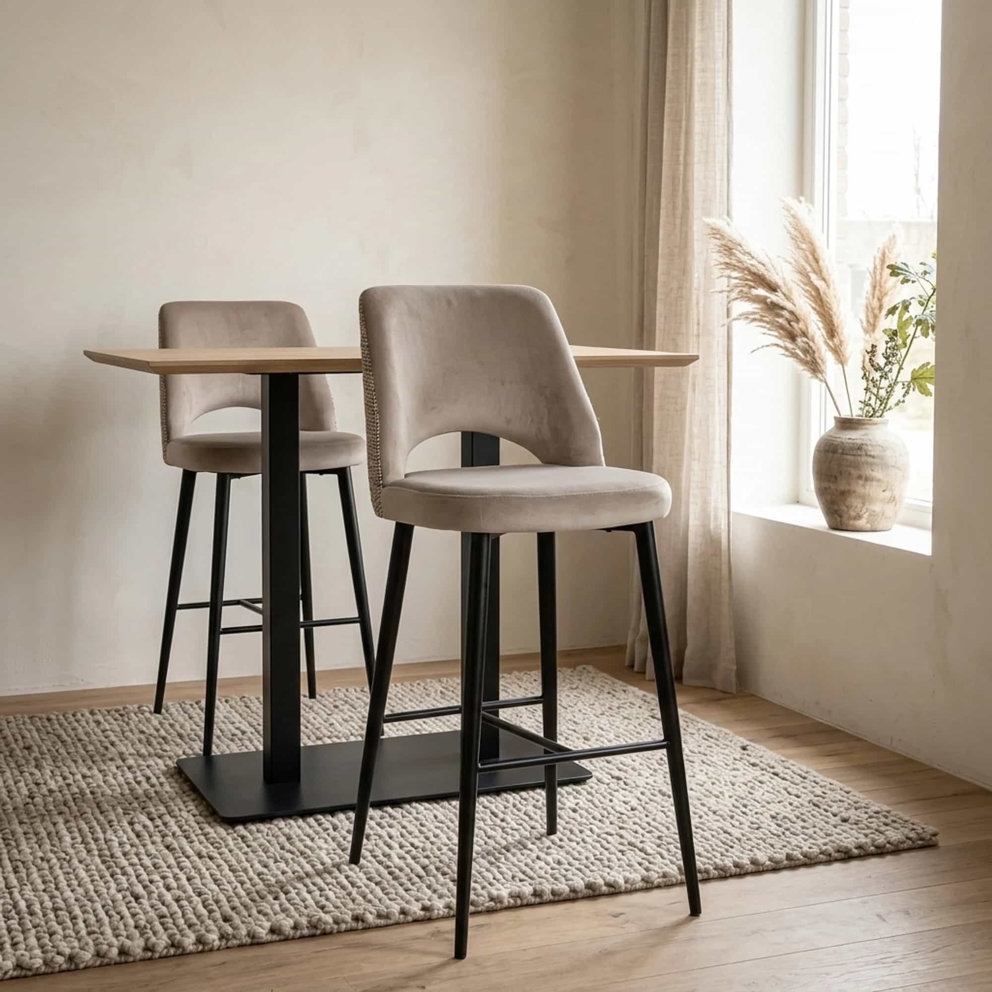 Barstuhl Tabitha trendy natur feuerhemmend