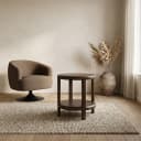 Beistelltisch Ø50, H50, Mango Brown Walnut - My Sons