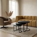 Black Enzo Couchtisch 3er-Set - My Sons