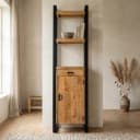 Bucherschrank Britt mit Schublade und Tuer - Benoa