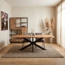 Baumstammtisch Live Edge Naturbelassenes Akazienholz 240 cm - Starfurn