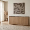 Oberteil Sideboard Dallas Braun Marmor 165 cm - Starfurn