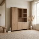 Oberblende für Regalschrank XL Dallas Beige Marmor - Starfurn