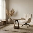 Bremen Beistelltisch Ø50, H50, Mango Matt Walnut - My Sons