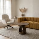 Bremen Couchtisch Ø60, H45, Mango Matt Walnut - My Sons