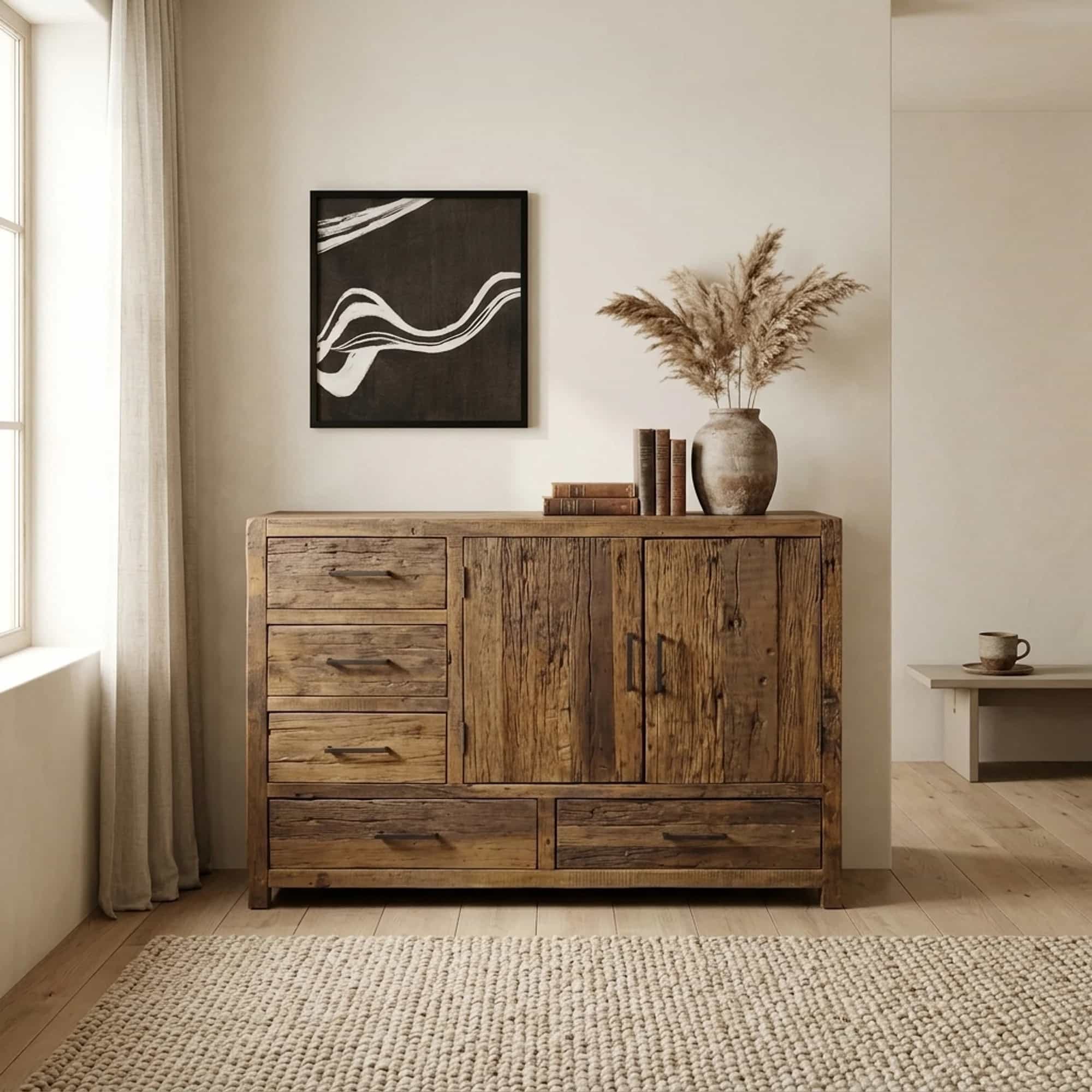Brent Sideboard 120 cm | Altes Holz