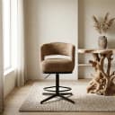 Bruce Barstuhl - drehbar 360 - Cremona - Cinnamon 18 - My Sons