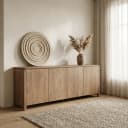 Sideboard Dallas Natur-Mangoholz 210 cm - Starfurn