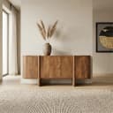 Sideboard Julian 4-türig Akazienholz - Eleonora