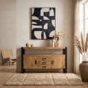 Sideboard aus naturbelassenem Mangoholz, 135 cm - Starfurn