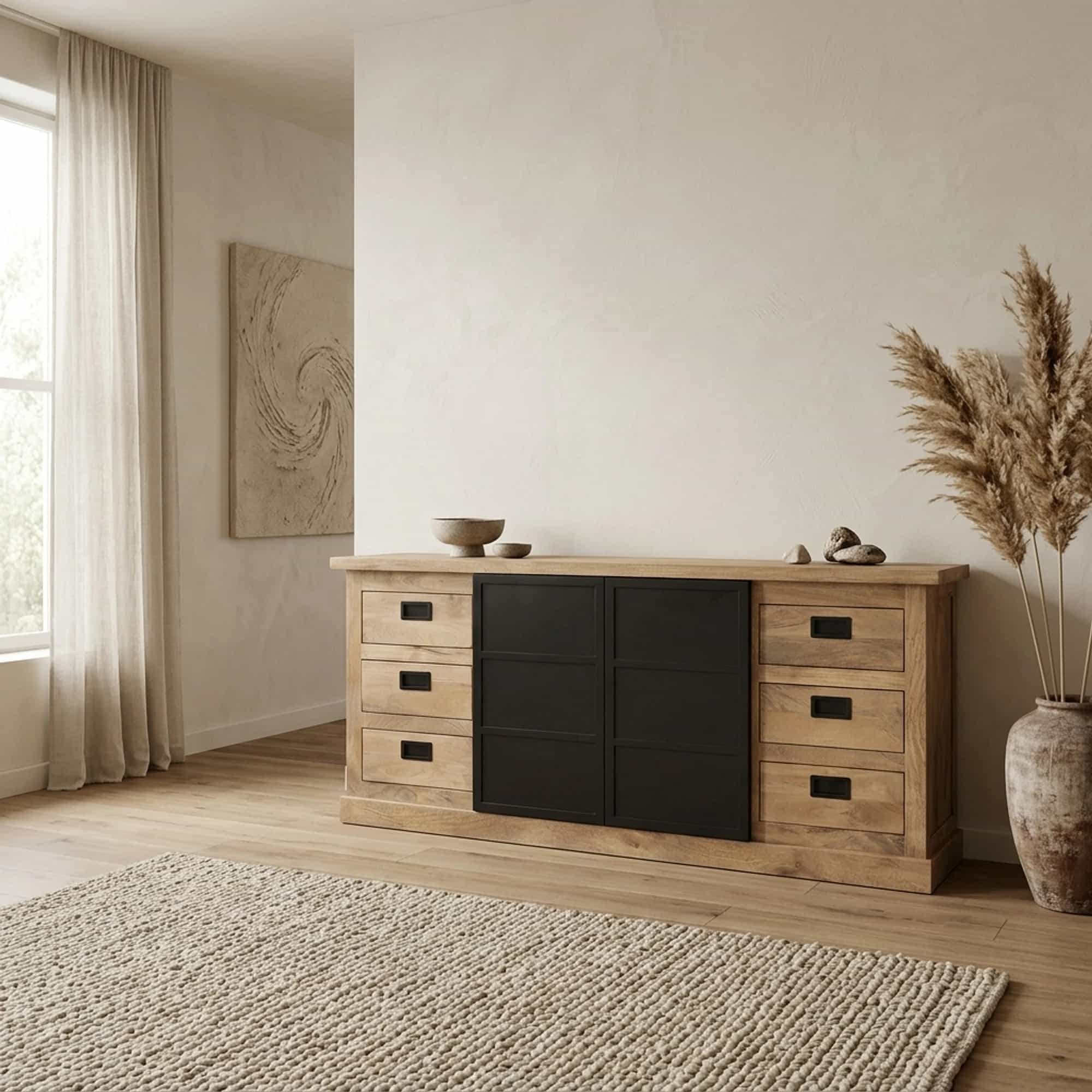 Sideboard Noa Natur-Mangoholz 200 cm