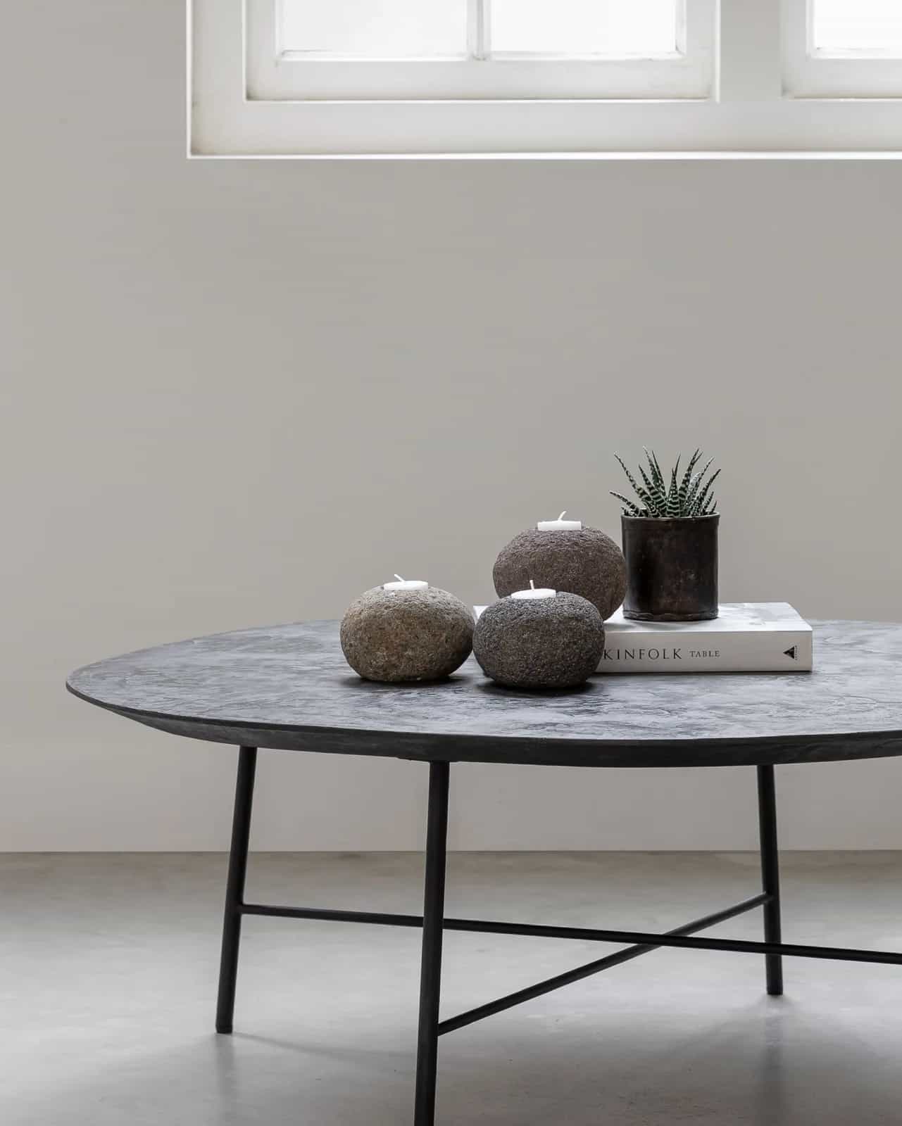 Kerzenstaender Riverstone niedrig