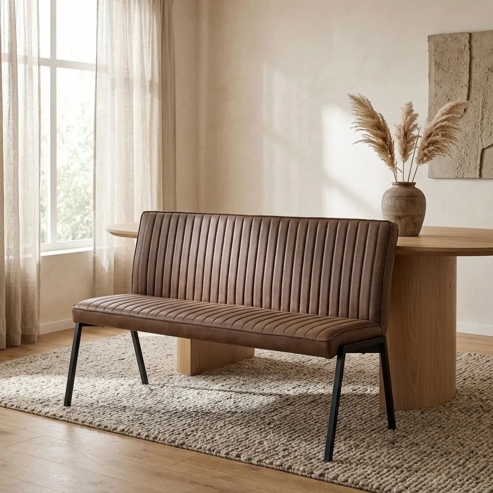 Esszimmerbank Tivoli Bull | 155 cm | Braun