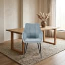 Esszimmerstuhl Lucille Arm Perfect Harmony 72 Hellblau - Benoa