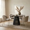 Esstisch Ø120, Acacia Black, Burundi Table Collection - My Sons