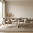 Esstisch 220, oval, Tischbein Beige, Mango Brown Walnut - My Sons