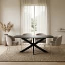 Esstisch Dänisch oval 160, Acacia Black - My Sons