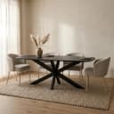 Esstisch Dänisch oval 210, Acacia Black - My Sons