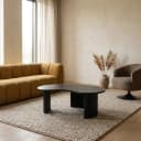 Firenze Couchtisch 125, Bohnenform, Black - My Sons