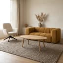 Hamburg Couchtisch oval 98, H42, Smooth Natural - My Sons