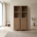 Einlegeboden für Bücherregal Dallas, beige, Marmoroptik, 2er-Set - Starfurn