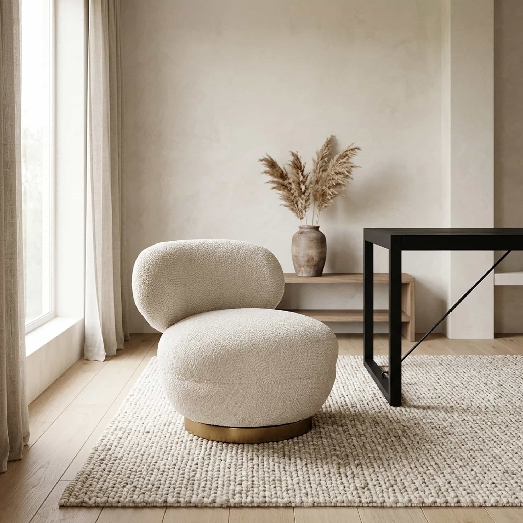 Lounge-Sessel Jace lovely cream drehbar