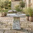 Outdoor Rockyard in weißem Marmor-Look 100Ø - Richmond Interiors