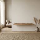 Wandregal Medium Rustik Teak Sanur 80x20x5cm - Benoa