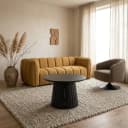 Couchtisch Ø60, Acacia Black, Burundi Table Collection - My Sons