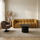 Couchtisch Ø60, Acacia Black, Congo Table Collection - My Sons