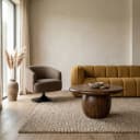 Couchtisch Ø75, H40, Mango Brown Walnut - My Sons