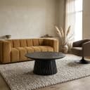 Couchtisch Ø90, Acacia Black, Burundi Table Collection - My Sons