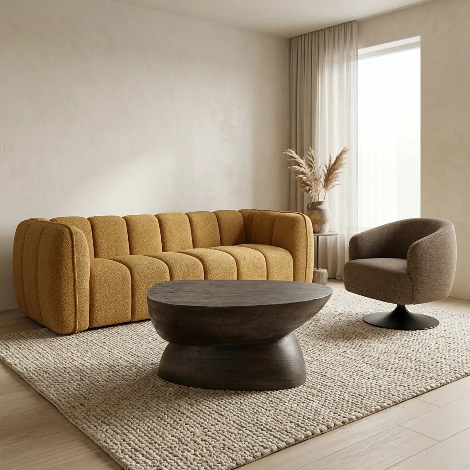 Couchtisch Cobble Braun