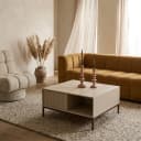 Couchtisch Madison Sand | 80 cm | Quadratisch - Starfurn